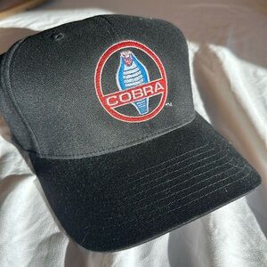 NWOT Vntg Cobra Shelby Embroidered signed flexfit baseball cap small-medium fit